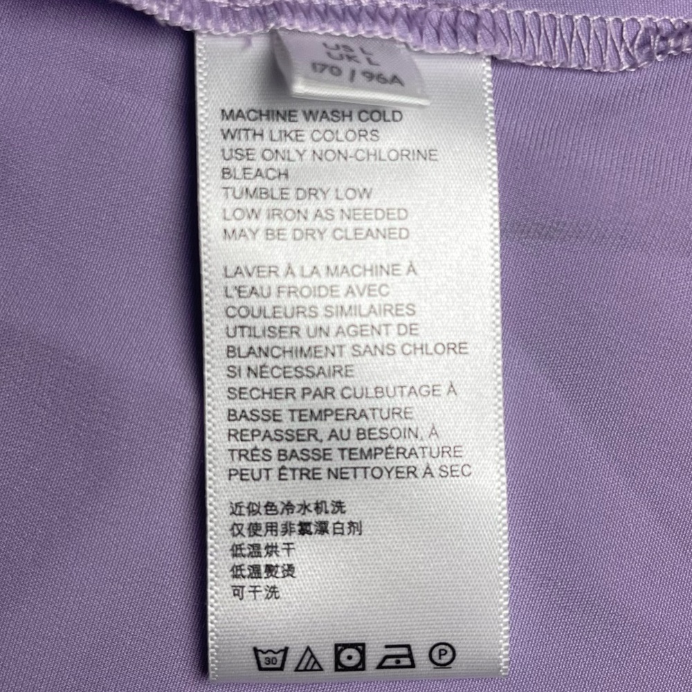 Urban Outfitters Lilac Padova Satin Button Front Mini Slip Dress size Large NWT - Picture 11 of 14